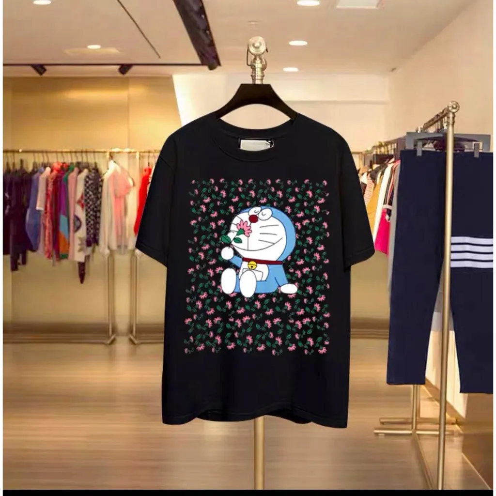 Chứng Khoán Sẵn Sàng, Áo Thun Gucci Doraemon X, Bộ Sưu Tập In Logo Ngoại Cỡ  Thời Trang Nam Nữ 