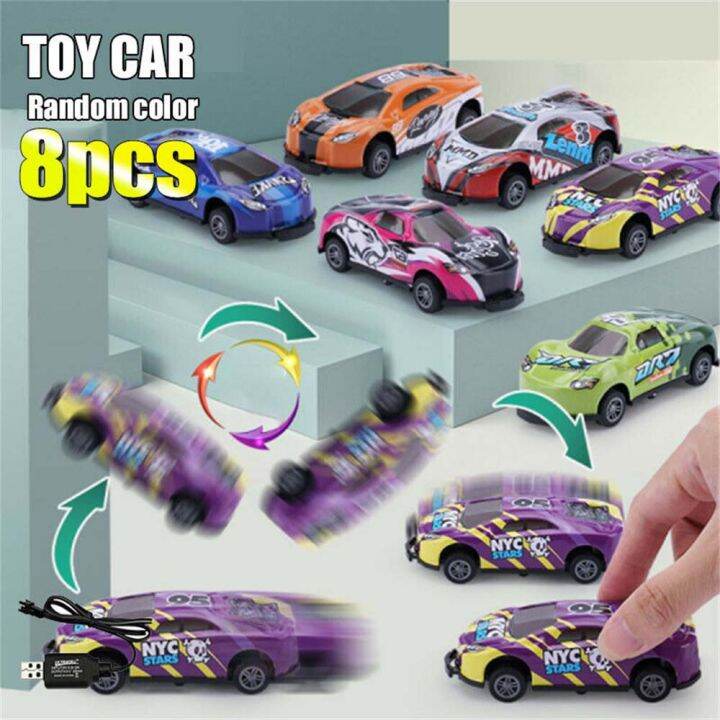 8pcs-alloy-stunt-toy-รถ-มินิการ์ตูนดึงกลับของเล่นรถแข่งเพื่อการศึกษาสำหรับเด็ก-toy