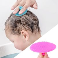 Silicone Shampoo Brush for Baby Infant Bathing Soft Silicone Kids Children Shower Brush Head Hair Washing Massage Bath Brushes Cups