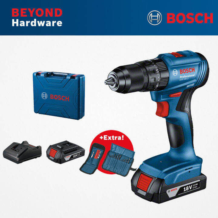 BOSCH GSR 185LI Cordless Brushless Drill Driver (2 batteries