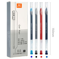 Gel pen 0.5mm fine point Black,red,deep blue,crystal blue ink color Refillable daily writing pens with clip school office supplies