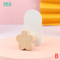 ?【Lowest price】YKS Nordic wood Wall แขวนตกแต่งตะขอเจาะ-ฟรีเสื้อกระเป๋าใส่กุญแจตะขอ