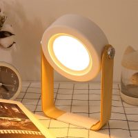 Foldable LED Bedside Table Lamp Dimmable Lantern Night Light Portable Desk Lights USB Rechargeable For Reading Camping Indoor