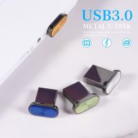 【CW】 High speed Mini Metal USB 3.0 Flash Drive 64GB Blue Memory stick 32GB U Disk 16G Pen Drives 8GB pendrive 4GB Free TYPE C gift