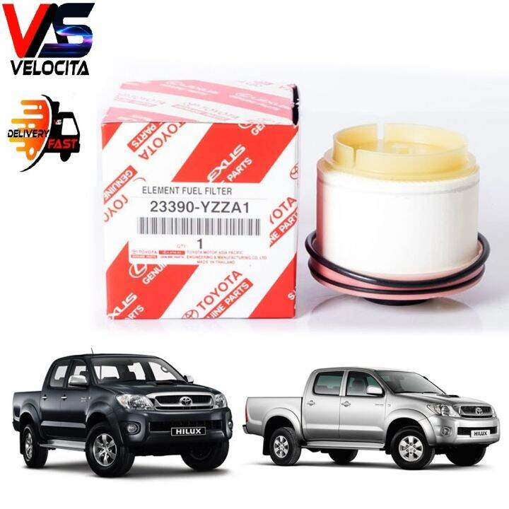 TOYOTA FUEL FILTER HILUX D4D KUN25 KUN26 GEUNINE PARTS (23390YZZA1