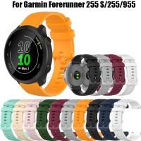 สร้อยข้อมือซิลิโคนสำหรับ Garmin Forerunner 255S 955 745 245 Vivoactive 3 3S 4S สายนาฬิกา20Mm วงสายรัดข้อมือกีฬา Venu 2Plus SQ SQ2 VivoMove Trend