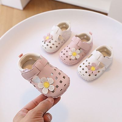 【Candy style】 รองเท้าโลฟเฟอร์ ลายดอกไม้ สําหรับเด็กผู้หญิง 0-12 เดือน
