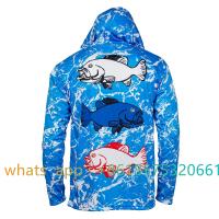 【CW】 Fishing Shirts Mens Sleeve Clothing Hooded Uv Protectio Breathable Dry