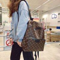 【COD/ Available】Large กระเป๋าเป้สะพายหลังสำหรับชายหญิงขายคุณภาพสูงแท้ LV ยี่ห้อ Stocked เต็ม U ดู U Get828