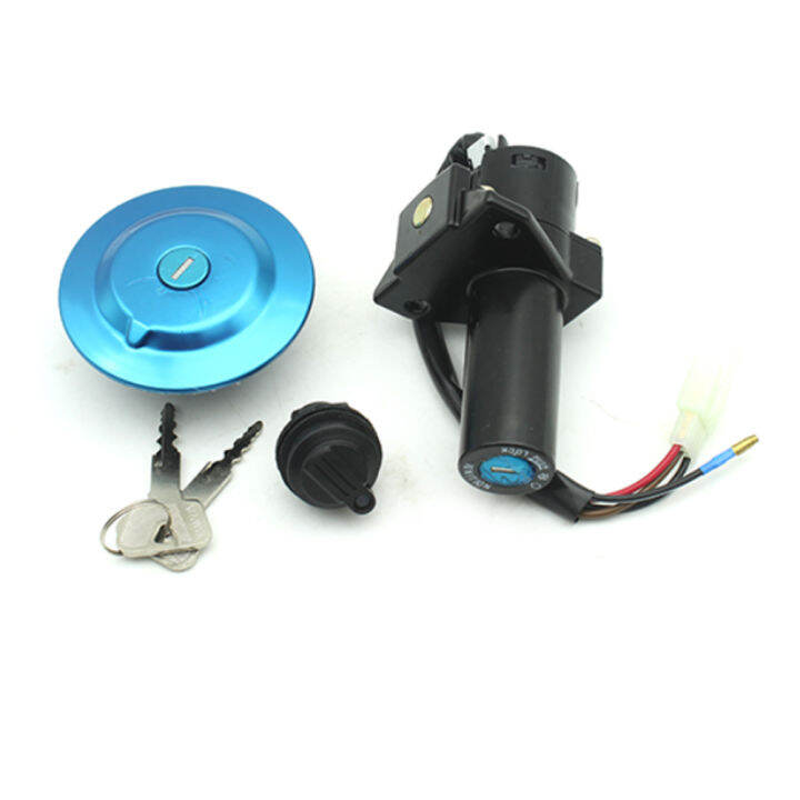 3 Motorcycle Scooter Seat Lock Ignition Switch Lock Fuel Gas Cap Lock