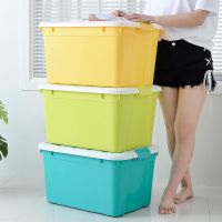 [COD] Storage box large plastic thickened clothes finishing turnover toy storage transparent