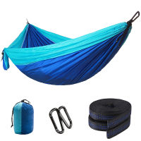 Camping Equipment Hammock Lightweight Portable Parachute Hammock Hanging Bed Swing Outdoor Backpacking Travelling Beach Backyard