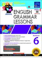 Global Education แบบฝึกหัดภาษาอังกฤษ Grammar ป.6 English Grammar Lessons Workbook 6