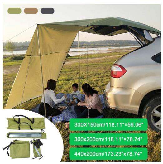 Car Shelter Shade Camping Side Car Roof Top Tent Awning Waterproof UV