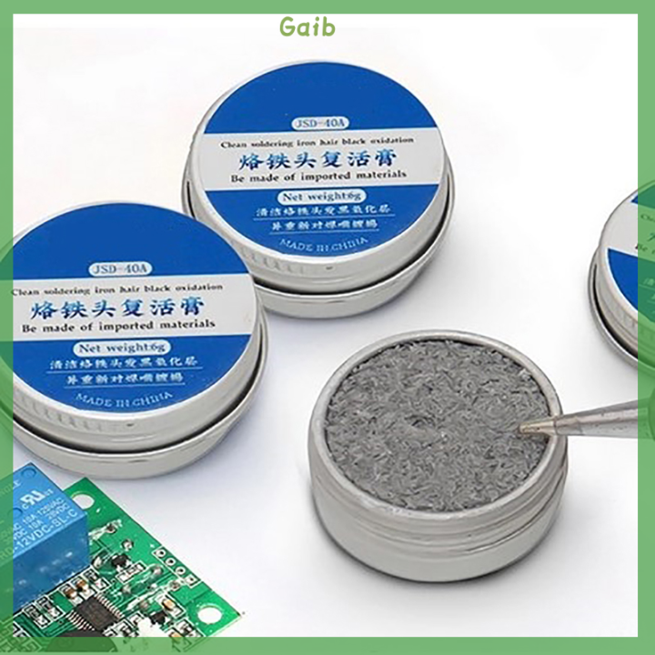 Gaib Soldering Iron Tip Tinner Activator Tip Cleaner Remover Lead Free 6g Lazada