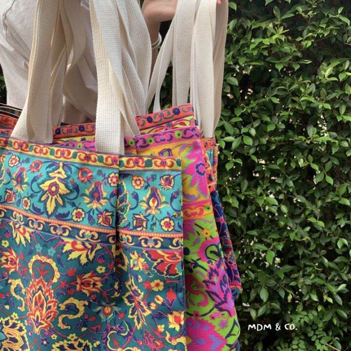 กระเป๋าผ้าแคนวาสสไตล์ตุรกี-turkish-inspired-canvas-tote-bag