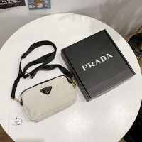 [ Prada แท้ 100% ] กระเป๋าสะพายข้าง Prada 3 zipper mini crossbody (พร้อมกล่อง) - มี6สี