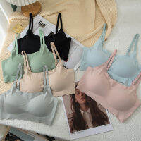 ญี่ปุ่นอุ่นใจรุ่นที่สองกีฬาชุดชั้นใน Trackless One Halter Bra เหล็กฟรีห่วงเก็บกันกระแทกความงามกลับสปิน PBCN