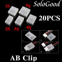 SoloGood 20pcs 2S 3S 4S 5S 6S JST-XH Balanced head protection Balance Plug Savers AB Clip Dropship