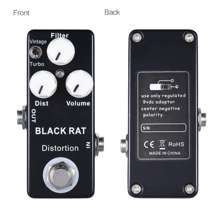 mosky-black-rat-guitar-effect-pedal-distortion-true-bypass-classic-effect-pedal-amp-t-turbo-guitar-parts-amp-accessories-stage-audio