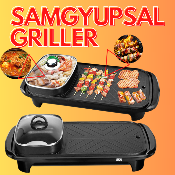 (BEST GRILLER PORTABLE) BUY NOW!!! 2in1 Korean Samgyupsal Grilled BBQ ...