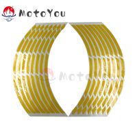 Motorcycle Wheel Sticker Moto Rim Reflective Decal Tape Vinyl 17" 18" 19" Stripes Stickers Motorcycle-Decoration Accessories Decals  Emblems