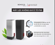 Máy lọc không khí khử mùi xe ô tô Boneco P50 màu đen