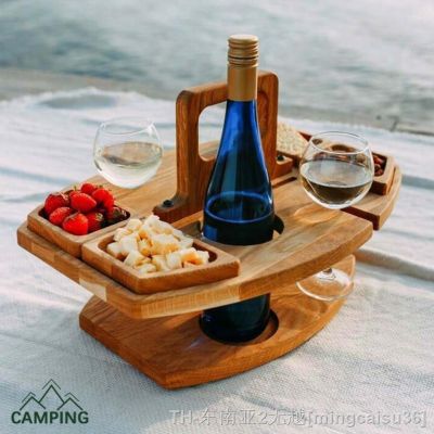 hyfvbu⊕✜  Folding Table Outdoor Wine Dinners Camping Tab