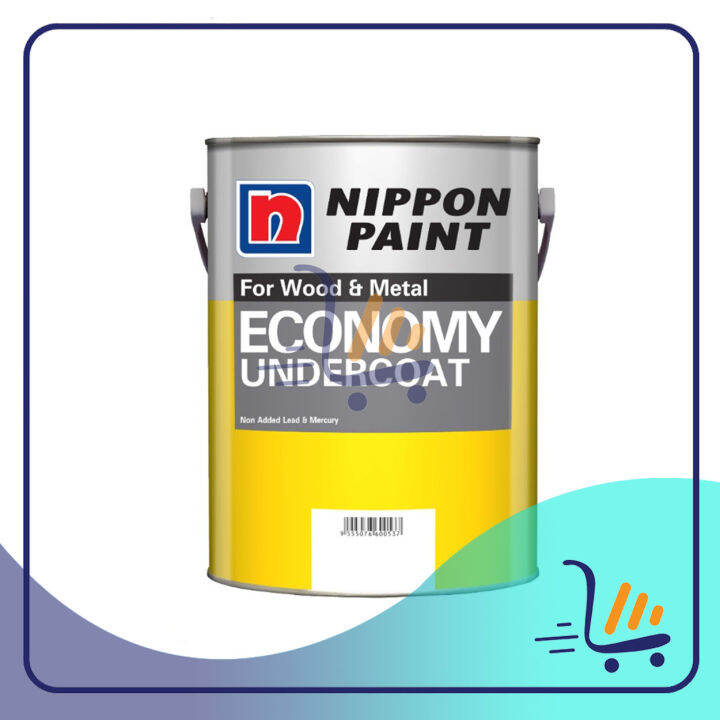 5L Nippon Economy White Undercoat (wood & metal) Lazada