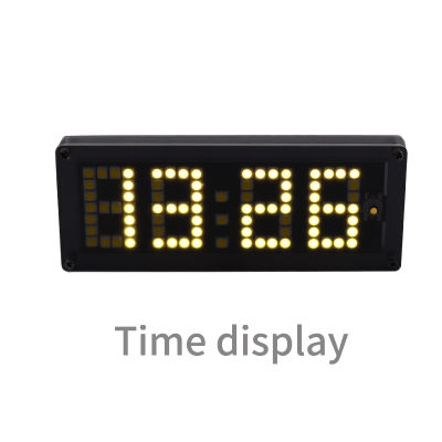 DIY รถนาฬิกาตั้งเวลาโวลต์มิเตอร์อุณหภูมิ LED Dot Matrix นาฬิกา Rx8025 4-25โวลต์นาฬิกาปรับความสว่างอัตโนมัติ