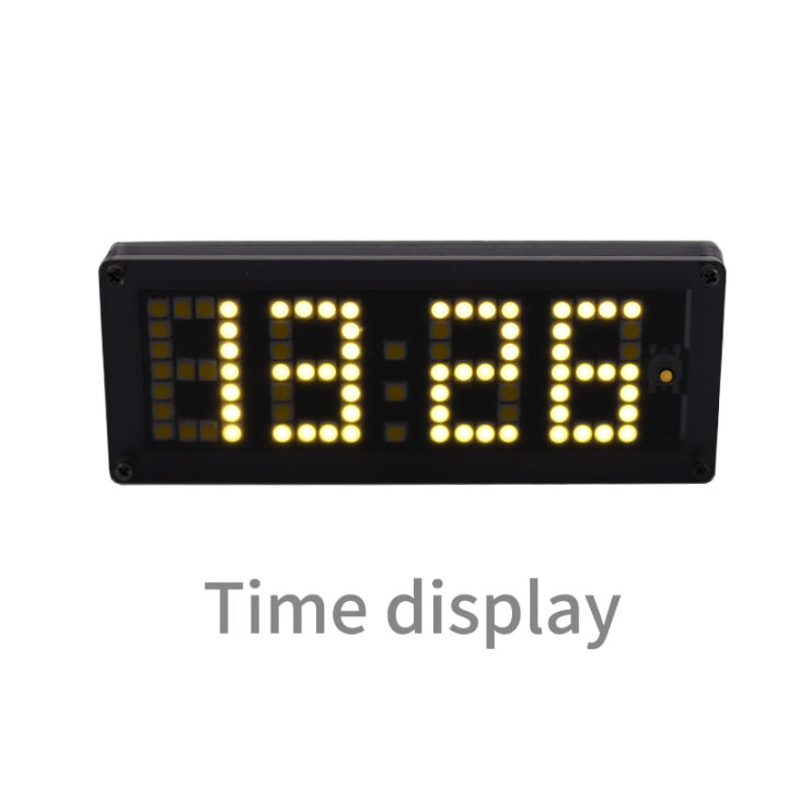 diy-รถนาฬิกาตั้งเวลาโวลต์มิเตอร์อุณหภูมิ-led-dot-matrix-นาฬิกา-rx8025-4-25โวลต์นาฬิกาปรับความสว่างอัตโนมัติ