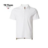 Thom Browne แฟชั่นสไตล์ยุโรปและอเมริกาเสื้อโปโลผู้ชายลายขวางเสื้อโปโลระดับไฮเอนด์