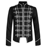 ผู้ชาย Steampunk ทหาร Drummer Gothic Jacket My Chemical Romance Parade ทหารแจ็คเก็ตฮาโลวีน Carnival Costume