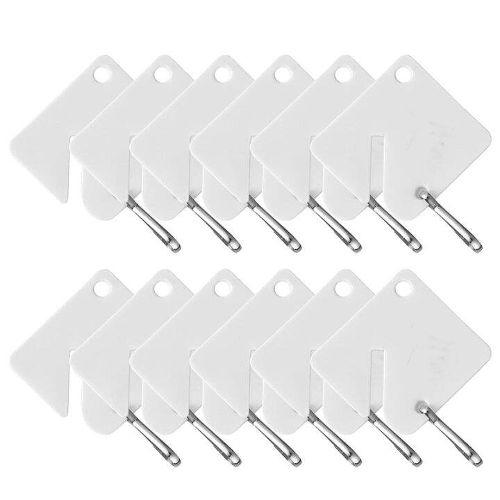 60 Pieces Practical Writeon Key Tags with Snap Hook Ring for Key