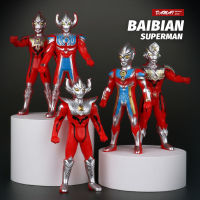 ขายดีของเล่นเด็ก Ultraman หุ่นจำลองตัวการ์ตูน Tiga หลากหลายอาวุธ Monster Movable เด็กของเล่น Altman