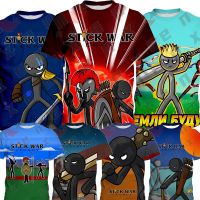 Stick War Games T shirt (3-13 Years Old)For Fashion Kids  Shirt Boy Tees Baby Casual Tops Games Summer Clothes