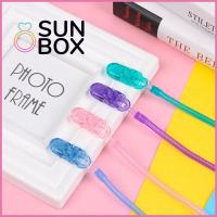 SUN BOX 1PC ใหม่ เคี้ยวของเล่น จุกนมหลอก ห่วงโซ่ป้องกันการสูญหาย ห่วงโซ่จุก สายรัดหัวนม คลิปจำลอง การงอกของฟันของทารก