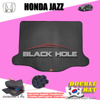 Honda Jazz GK ปี 2014 - ปัจจุบัน พรมรถยนต์Jazz พรมเข้ารูปสองชั้นแบบรูรังผึ้ง Blackhole Double Mat