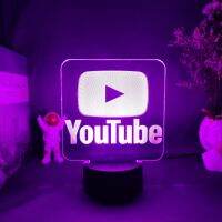 Cool 3D Illusion Lamp Perfect Live Streaming Room Decoration PC Desk Backlight Popular Youtubers Online Gamer Night Light Gift