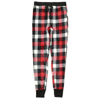 New Red Plaid Flannel mens sleep bottoms warm sweatpants pajamas pants comfort Slacks couple casual trousers European size