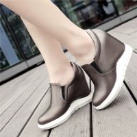 White Wedge Shoes Women Sneakers Spring Autumn Hidden Heels Ladies Loafers Shoes Casual Comfort Wedges Platform Female Shoes