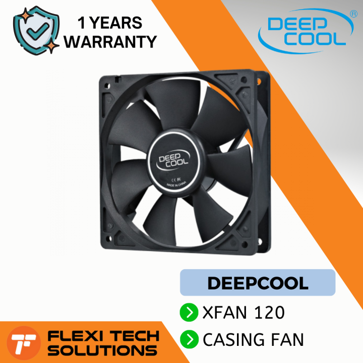 Flexi Tech DEEPCOOL XFAN 120 PC Desktop Case Fan Lazada