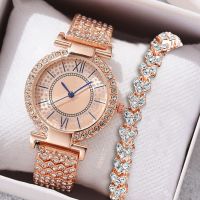 ZZOOI Fashion Women Watch with Diamond Bracelet Watch Ladies Luxury Brand Ladies Casual Womens Bracelet Rhinestone Crystal Watches