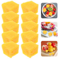 Teniron 10pcs Mango Slice Models Model Fake Pvc Mango Slice อุปกรณ์ประกอบฉากสำหรับร้านขายผลไม้