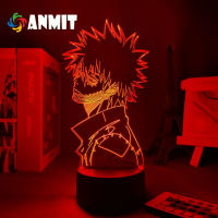 Acrylic 3d Lamp Anime My Hero Academia Dabi USB Light Childrens Room Anime Decoration Night Light Desk Lamp