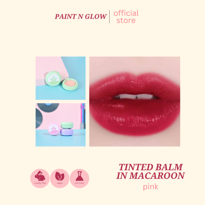 Paint N Glow Macaroon Lip Therapy Balm (Pink) Lazada PH
