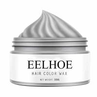 Color Hair Wax Non-Greasy Gray Coloring Mud 1 Oz Instant Hair Color DIY Hairstyle Hair Dye Cream for Halloween Kids Men Women portable