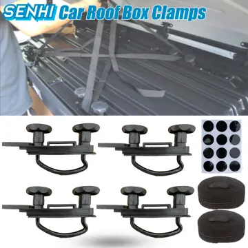  4 PCS Metal Universal Roof Box U-Bolt Clamps, Car