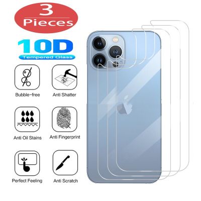 3Pcs BACK Protection Glass For Apple iPhone 14 Pro 13 Pro Max mini 12 11 X XR Xs 7 8 Plus iPhone13 Tempered Screen Cover Film