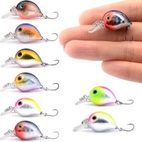 Man [hot]New G56DD Fake Water Carp CrankBait Luya Wobbler Rock Fat Single Lure Hook Little 3.2CM/1.5G Laser Floating BKK Fishing